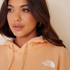 NWT The North Face Cropped Hoodie with Back Graphic in Apricot XL